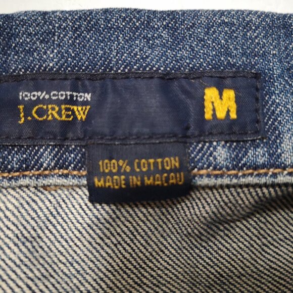 J. Crew Ladies Medium Wash Size Medium Button Front Jean Jacket - Picture 3 of 11